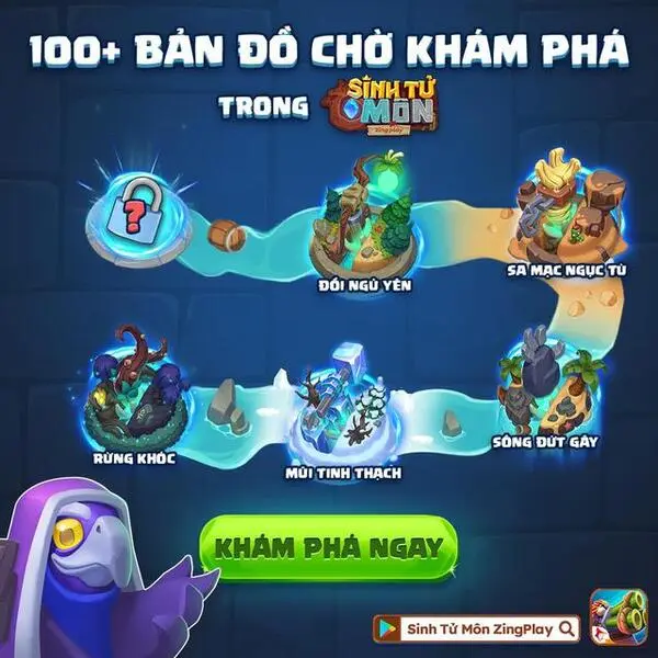 Đồ họa 2D sinh động đem lại trải nghiệm tuyệt vời khi chơi game Sinh Tử Môn ZingPlay