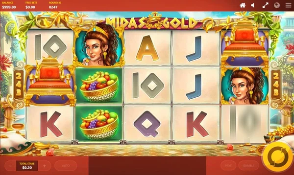 Có tổng cộng 5x3 cuộn trong Midas Gold