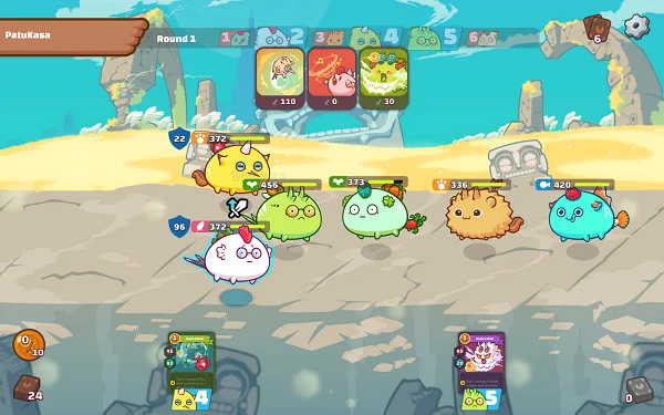 Đồ họa dễ thương trong game Axie Infinity được nhiều người yêu thích