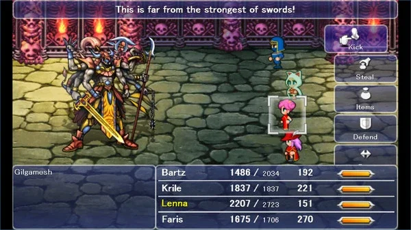 Game Final Fantasy V có hệ thống nhân vật như thế nào?
