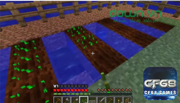 Bước đầu trong cách trồng lúa mì trong minecraft thu thập hạt giống và phát huỷ cỏ