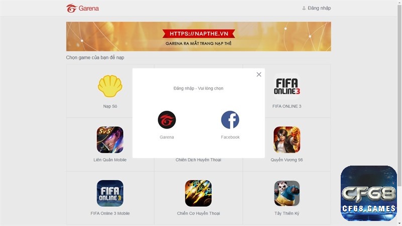 Cách nạp quân huy liên quân qua trang web của Garena là cách đơn giản và tiện lợi cho cả người chơi iOS và Android.
