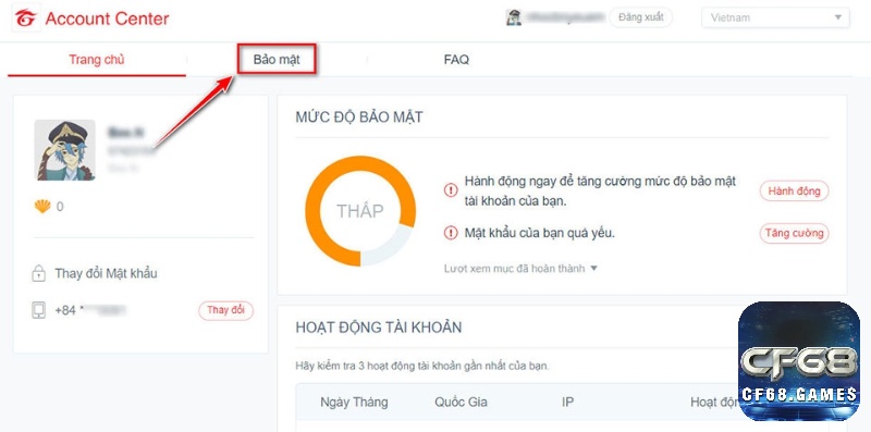 Mức độ bảo mật mật khẩu được liên quân huyền thoại đánh giá trên web