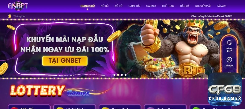 Gnbet là một trong những nhà cái đổi thưởng uy tín hàng đầu 2025