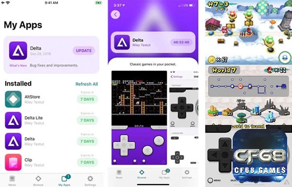 Cài đặt game mobile private trên iOS qua AltStore hoặc các chợ ứng dụng thay thế như TutuApp