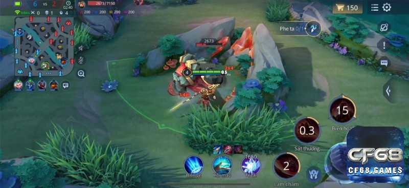 Giai đoạn đầu game anh em hãy cố gắng farm rừng thật nhanh để di chuyển hỗ trợ đồng đội nhé